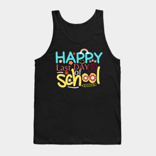 Happy Last Day of School Funny Teacher And Student Tank Top